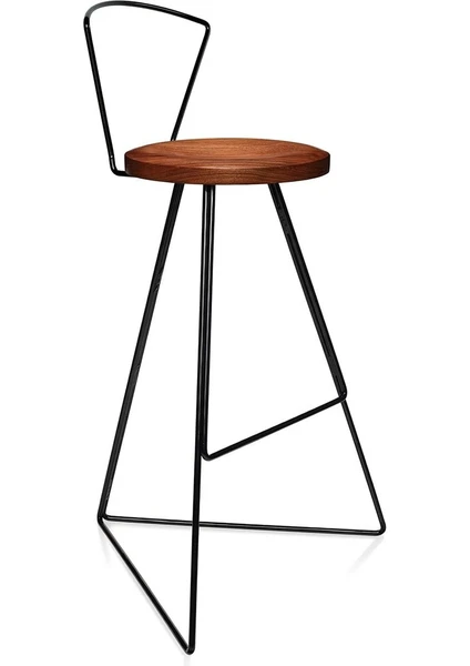 Modern Bar Sandalyesi Ahşaplı Bar Tipi Yüksek Tabure